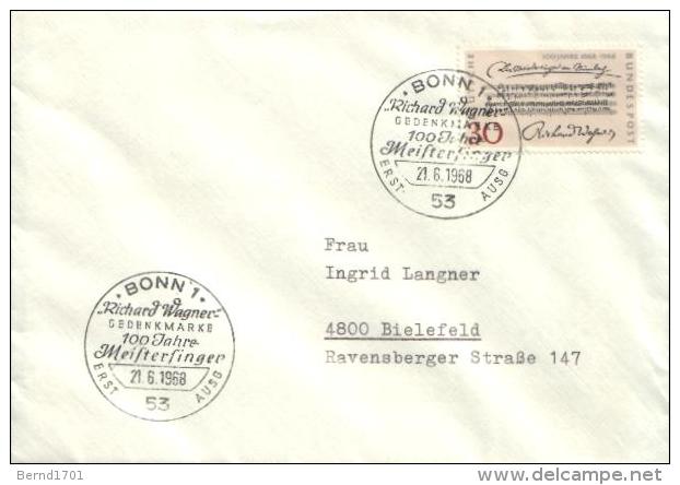 Germany - Mi-Nr 566 FDC (x550)- - 1961-1970