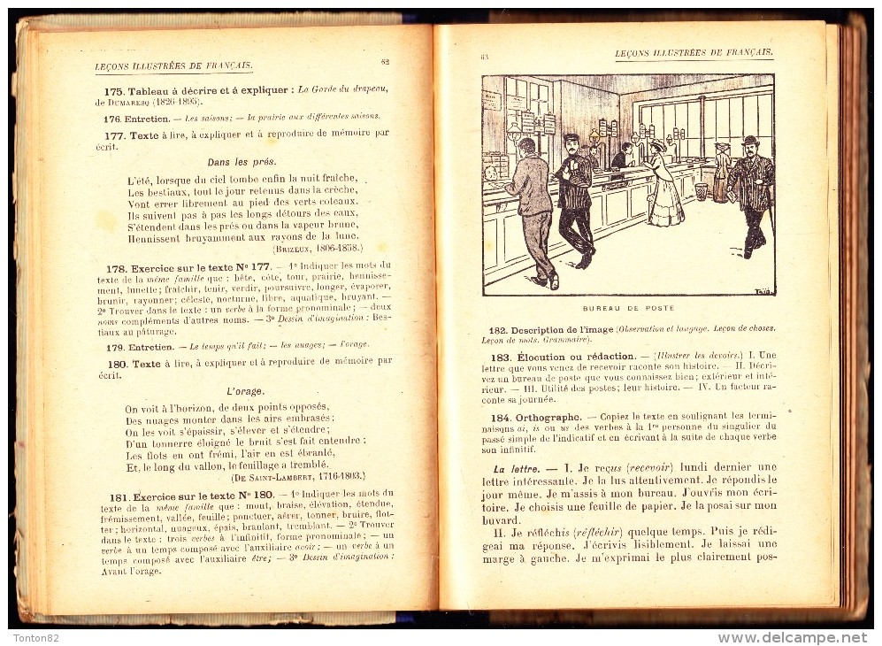 E. Breuil - Leçons illustrées de Français - Cours Moyen - Librairie Larousse - ( 1926 ) .