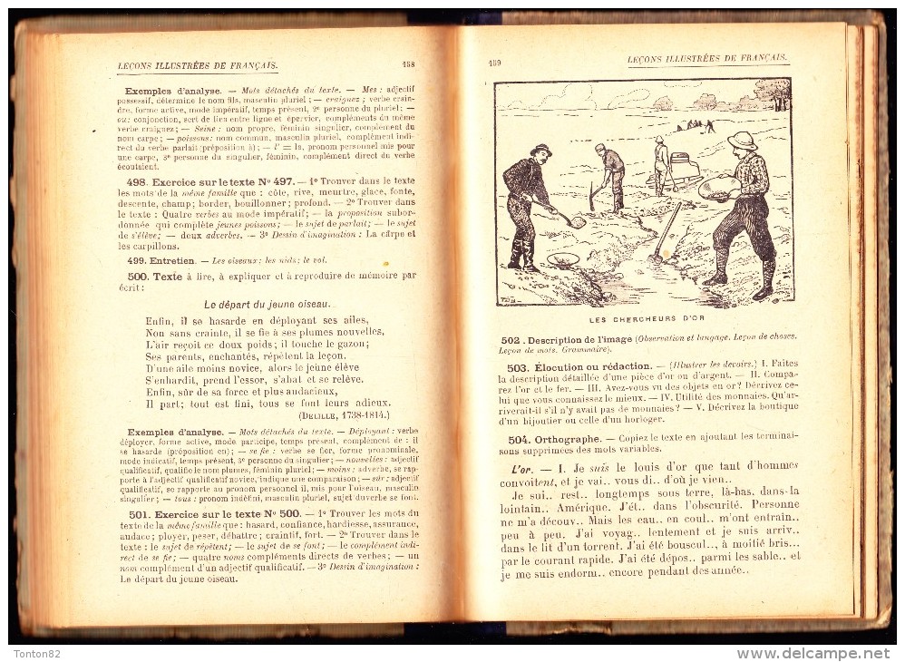 E. Breuil - Leçons illustrées de Français - Cours Moyen - Librairie Larousse - ( 1926 ) .