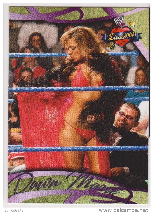 WWE 2004 Fleer Card DAWN MARIE Sexy Outfit On Ring Love Wrestling Divas - Tarjetas