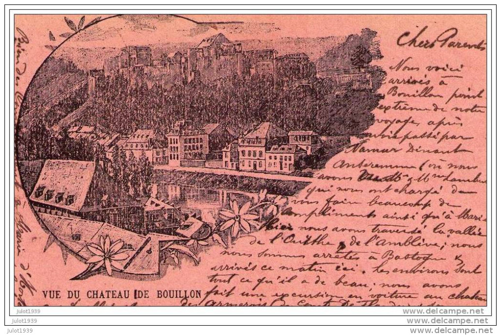 BOUILLON ..--  Précurseur . 1897 Vers ANVERS ( Mr J.C. VAN STAPPEN , Chef De Station ) . Voir Verso . - Bouillon