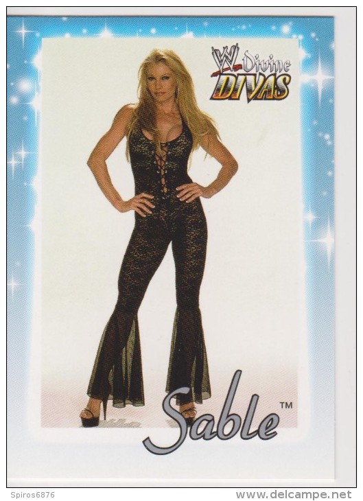 WWE 2003 Fleer Card SABLE With Sexy Outfit Wrestling Divine Divas - Trading Cards