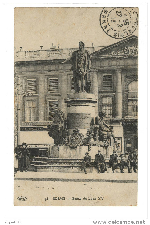 46 - REIMS - Statue De Louis XV - Reims