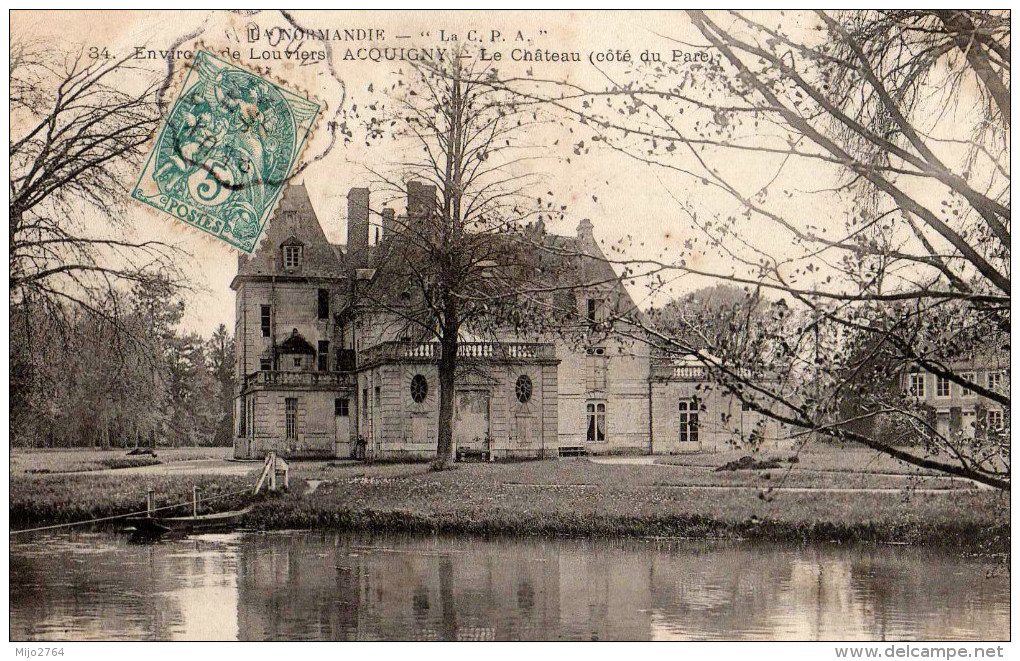 ACQUIGNY    LE CHATEAU    COTE DU PARC - Acquigny