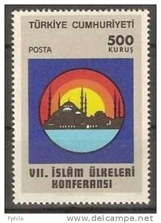 1976 TURKEY 7TH ISLAMIC CONFERENCE MNH ** - Islam