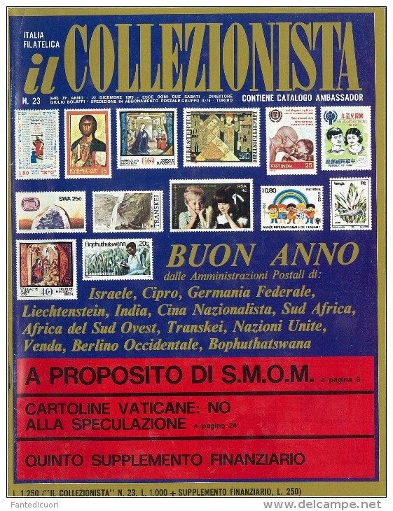 Rivista Il Collezionista - Bolaffi Editore Numero 23 Del 1979 - Italien (àpd. 1941)