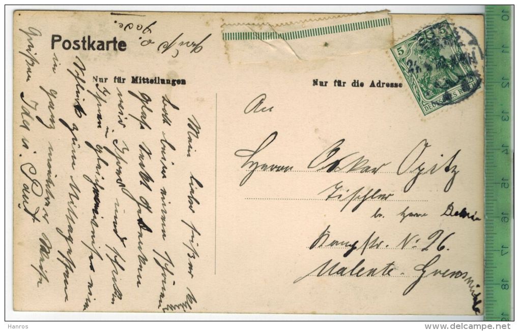 Eutin, Partie Im Schlossgarten- 1910- , Verlag: ----,  POSTKARTE- Mit Frankatur. Mit Stempel, EUTIN 24.4.10 - Eutin