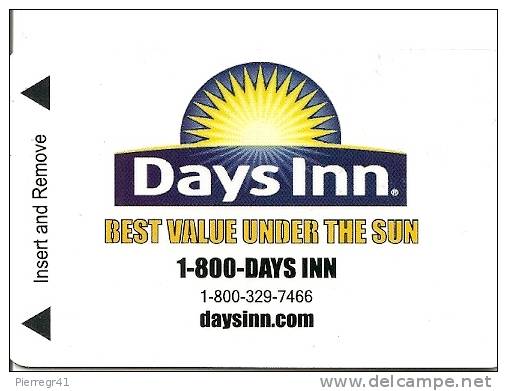 CLE D HOTEL-AMERIQUE-DAYS INN-TBE - Hotel Key Cards