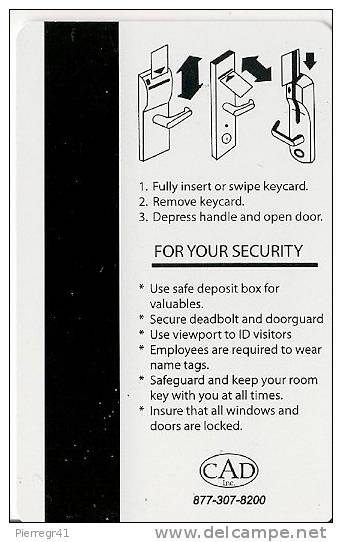 CLE D HOTEL-AMERIQUE-DAYS INN-TBE - Hotel Key Cards