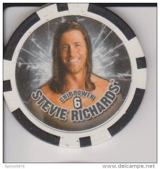 WWE 2008 Wrestling Game Collectible Black Chip By Topps Europe STEVIE RICHARDS - Habillement, Souvenirs & Autres