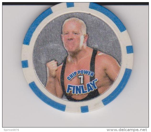 WWE 2008 Wrestling Game Collectible Blue Chip By Topps Europe FINLAY - Habillement, Souvenirs & Autres