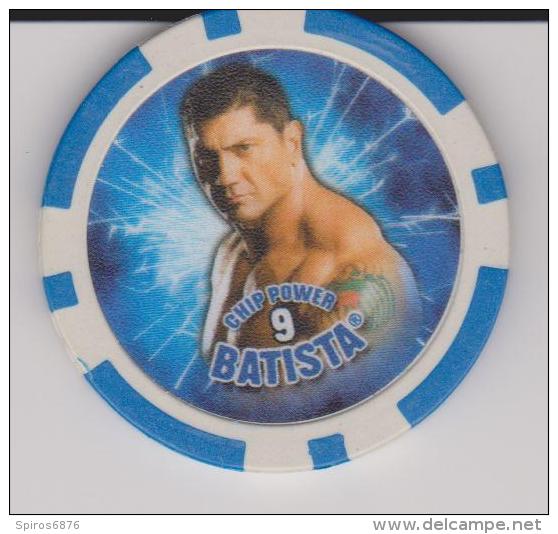 WWE 2008 Wrestling Game Collectible Blue Chip By Topps Europe BATISTA - Habillement, Souvenirs & Autres