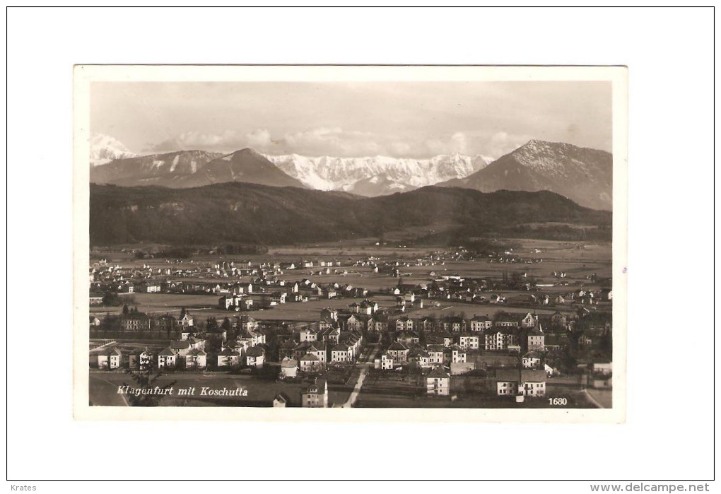 Postcard - Austria, Klagenfurt Mit Koschutta     (14189) - Klagenfurt