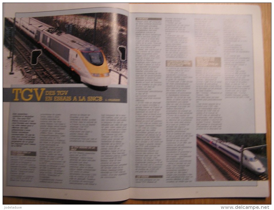 LE RAIL TGV Essais Régionalisme Revue 01/1994 Mensuel SNCB NMBS Chemins Fer Train Autorail - Bahnwesen & Tramways