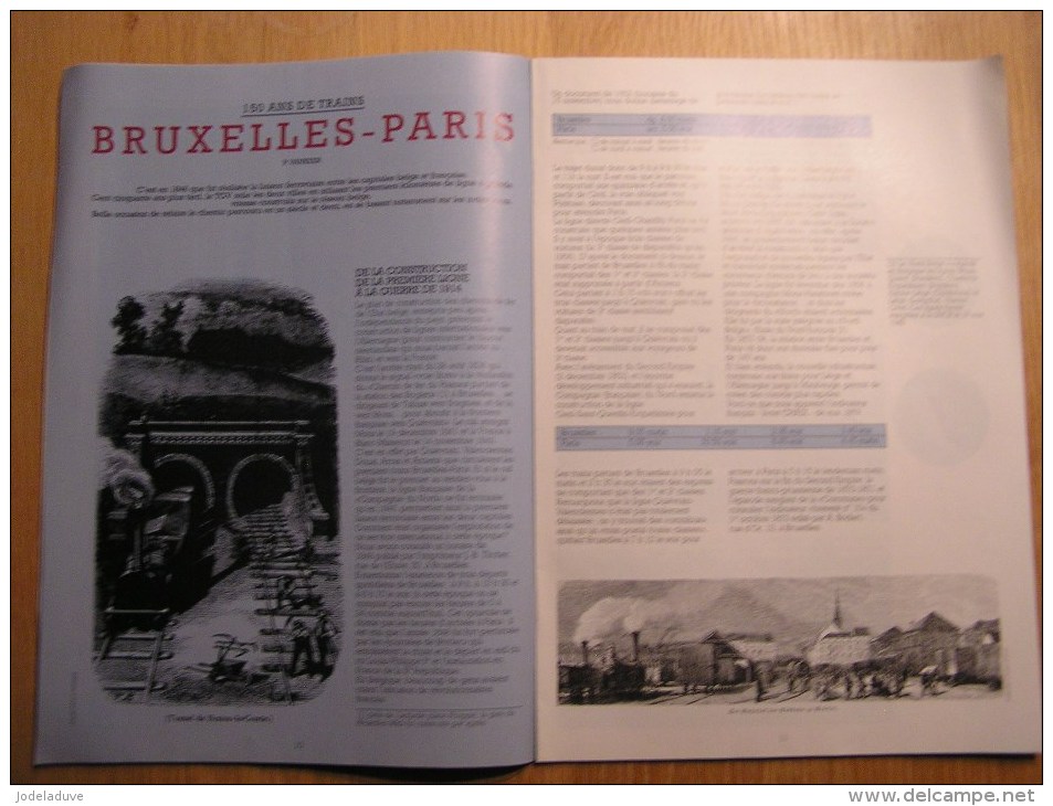 LE RAIL Bruxelles Paris (1) Thalys  Régionalisme Revue 6/1996 Mensuel SNCB NMBS Chemins Fer Train Autorail - Railway & Tramway