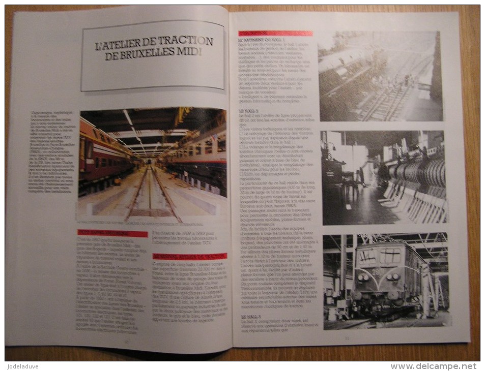 LE RAIL Atelier Traction Bruxelles Midi   Régionalisme Revue 4/1996 Mensuel SNCB NMBS Chemins Fer Train Autorail - Railway & Tramway
