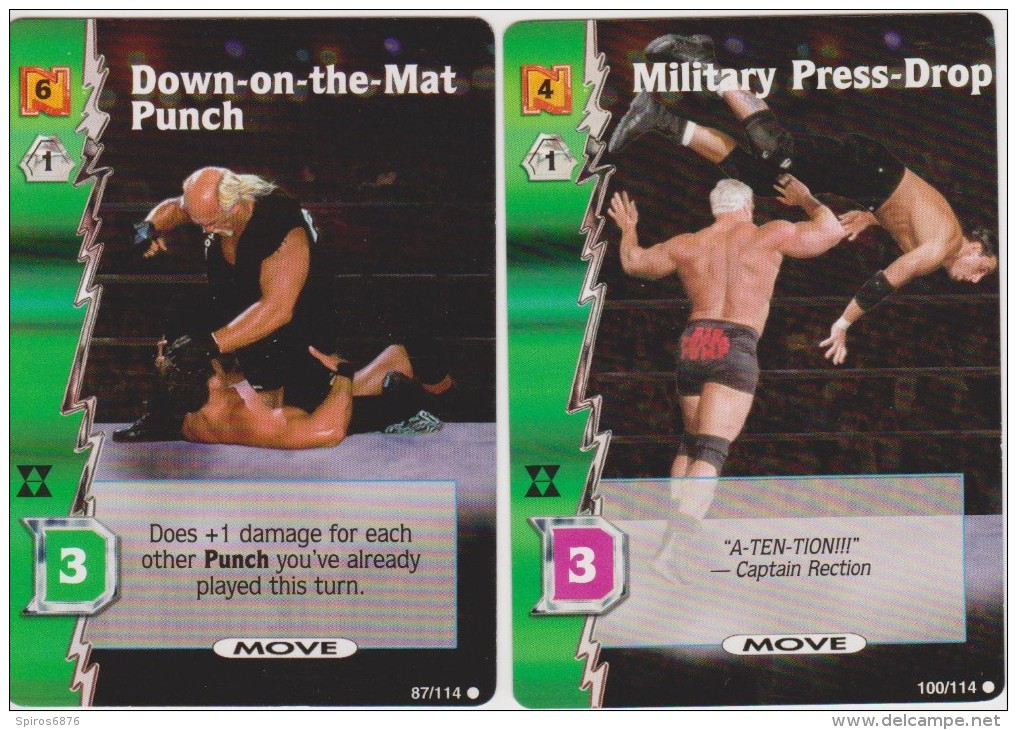 Mixed Lot Of 16 Glossy Wrestling Cards WCW, TNA, WWF By TOPPS, NITRO, PACIFIC, MERLIN - Trading Cards