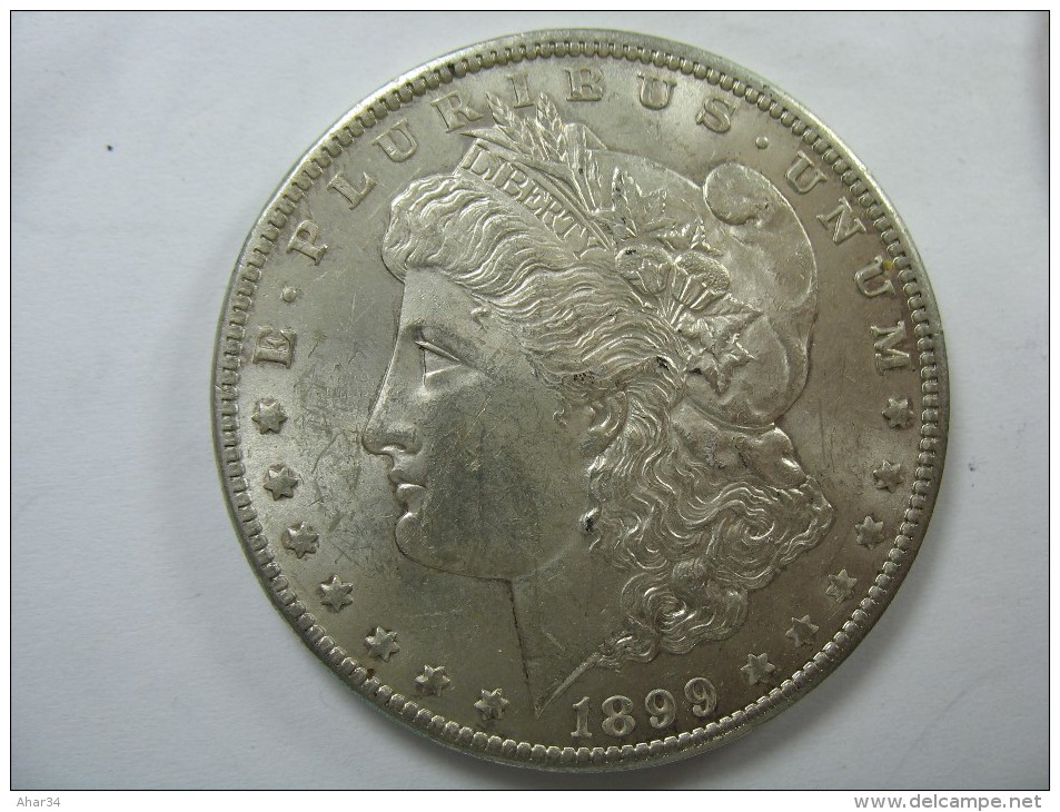 US USA 1 ONE DOLLAR MORGAN COIN SILVER 1899  O - 1878-1921: Morgan