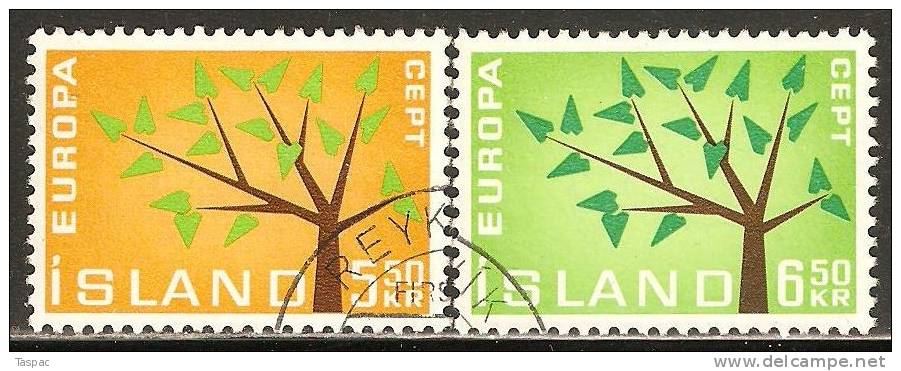 Iceland 1962 Mi# 364-365 Used - Europa / CEPT - Gebraucht