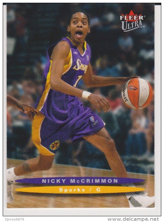 WNBA 2003 Fleer Card NICKY McCRIMMON Women Basketball LOS ANGELES SPARKS - Tarjetas