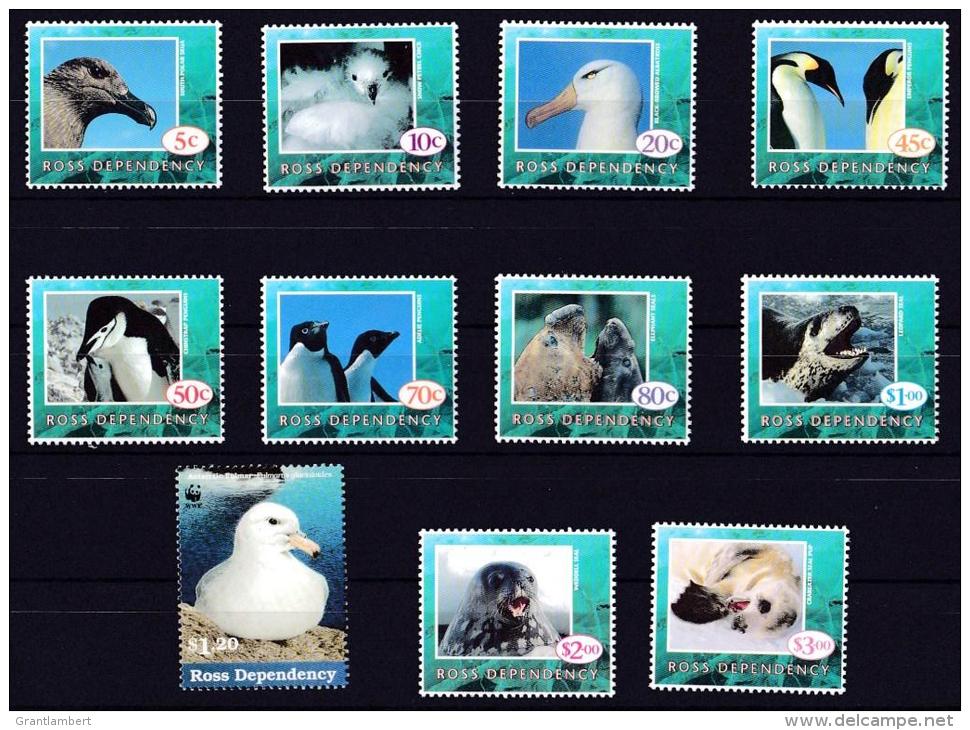 Ross Dependency 1994 Birds Set Of 11 MNH - Nuovi