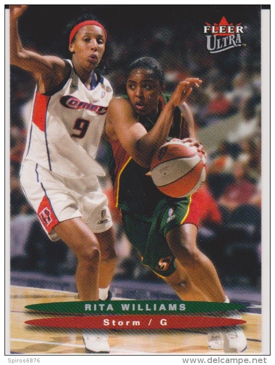 WNBA 2003 Fleer Card RITA WILLIAMS Women Basketball SEATTLE STORM - Tarjetas