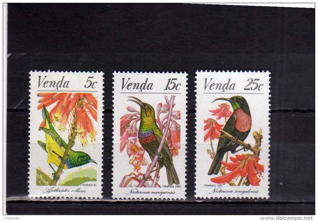 VENDA SOUTH AFRICA 1981 FAUNA BIRDS UCCELLI OISEAUX SUN BIRD MNH - Venda