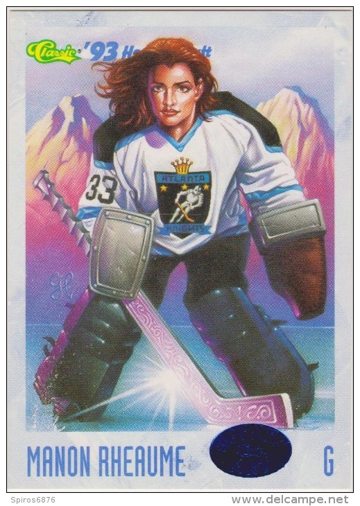 1993 Classic Hockey Draft #112 Card MANON RHEAUME CANADA Women ICE HOCKEY - Tarjetas