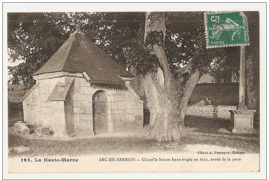 52 Arc En Barrois. Chapelle Sainte Anne érigée En 1622, Année De La Peste (Alb422/P43) - Arc En Barrois