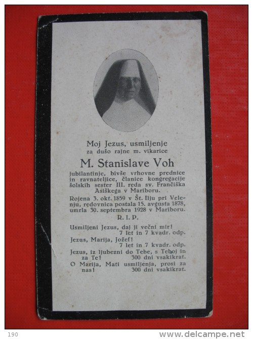 M.Stanislava Voh Rojena:St.Ilj (Sentilj) Pri Velenju - Images Religieuses