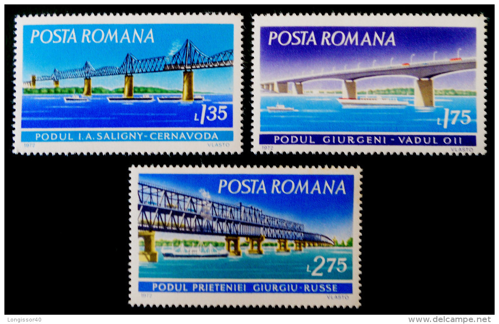 PONTS 1972 - NEUFS ** - YT 2694/96 - MI 3031/33 - Nuevos