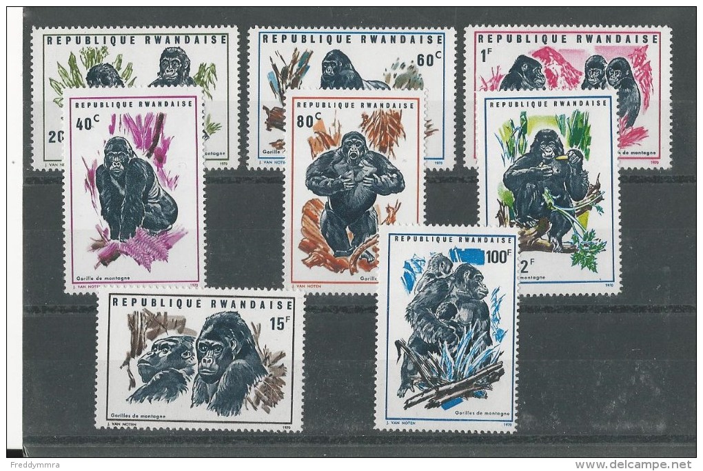 Rwanda: 370/ 377 **  Gorilles - Gorilas