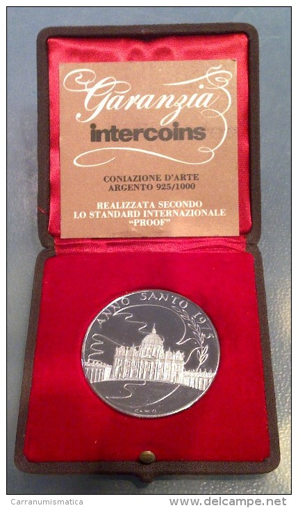 VATICANO ANNO SANTO 1975 PAULUS VI PONT MAX LUMEN GENTIUM ARGENTO/SILVER - Non Classificati