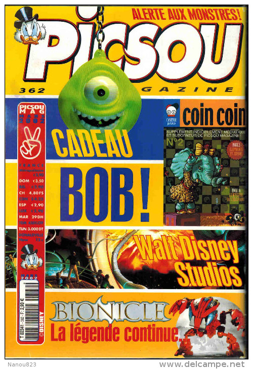 PICSOU MAGAZINE N° 362 De Mars 2002 Spécial Rap Banlieue Le 113 Jalane Bionicle Les Créatures Bohrok - Picsou Magazine