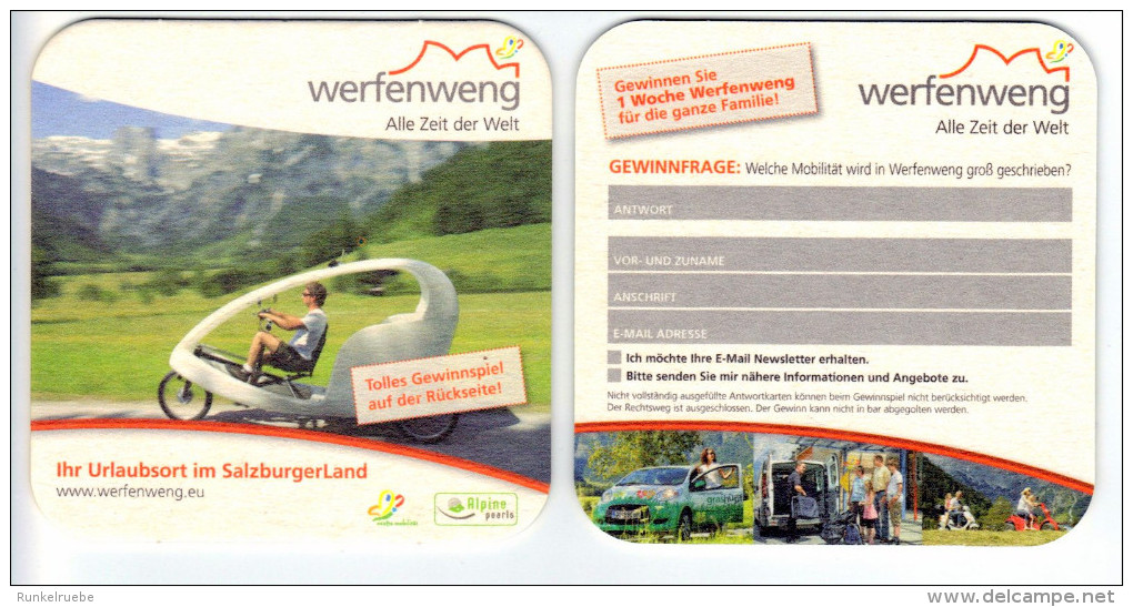 Werfenweng, Ihr Urlaubsort Im SalzburgerLand - Bierdeckel