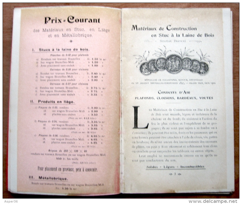 Catalogue "Matériaux De Construction, P. Cantillana, Rue De France, Bruxelles-Midi" 1901 - Collections
