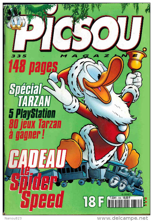 PICSOU MAGAZINE N° 335 De Décembre 1999 Spécial Tarzan Père Noël Et Train - Picsou Magazine