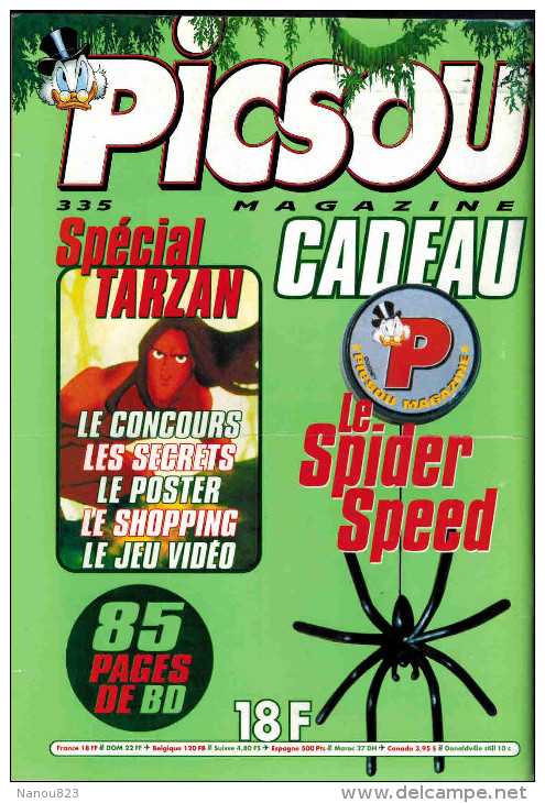 PICSOU MAGAZINE N° 335 De Décembre 1999 Spécial Tarzan Père Noël Et Train - Picsou Magazine