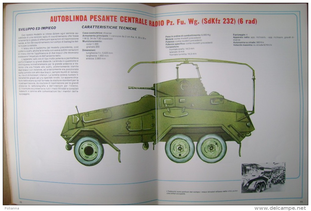 PCC/16 Armi E Armati AUTOBLINDO ITALO-TEDESCHE 1920-1945 Ciarrapico 1977/MILITARI - Italienisch