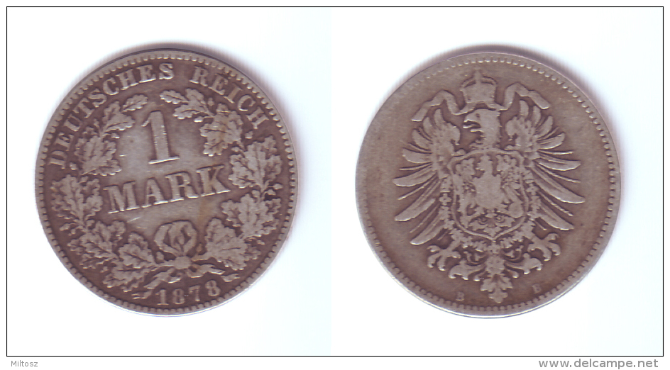 Germany 1 Mark 1878 B - 1 Mark