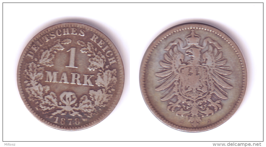 Germany 1 Mark 1878 J - 1 Mark