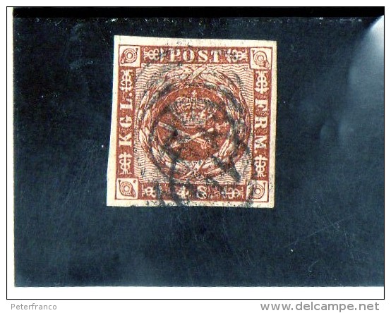 B - 1851 Danimarca - Regno Di Federico VII - Stemma - Used Stamps