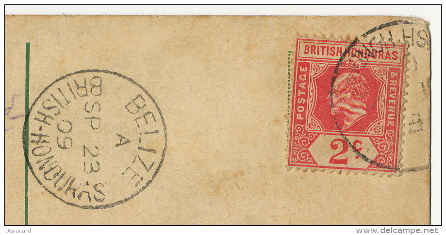 British Honduras Greasy Pole River Regatta P. Used Stamp 1923 Edit Beattie 2995 - Belize