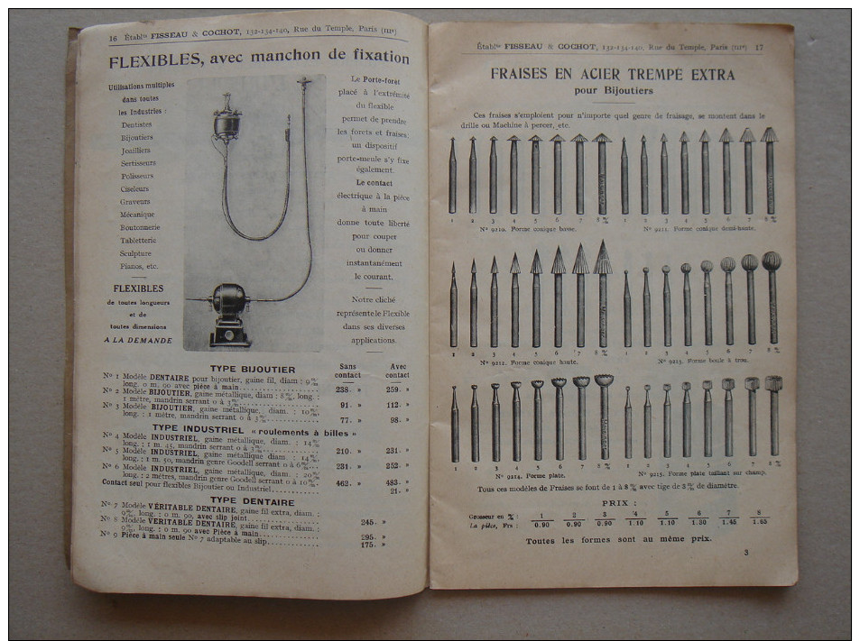 catalogue  - Ets FISSEAU et COCHOT - appreils outillage machine-outils outils moteur electrique