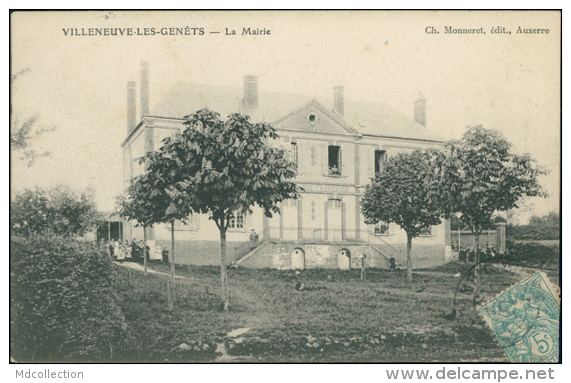 89 VILLENEUVE LES GENETS / La Mairie / - Sonstige & Ohne Zuordnung