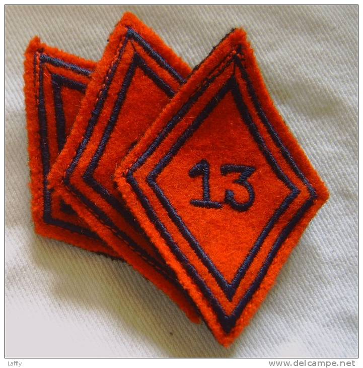 Insigne De Troupe Du 13 ème RA Régiment D´Artillerie / Losange Modèle 1945 - Esercito