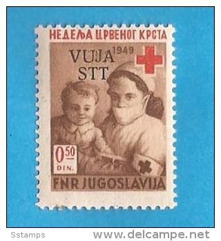 1950  2  TRIESTE ZONA B  JUGOSLAVIJA SLOVENIJA   RED CROSS, CHILD NURSE  MNH - Neufs