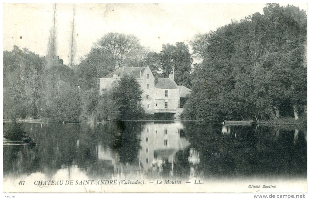 N°37815 -cpa Château De Saint André (14) -le Moulin- - Watermolens