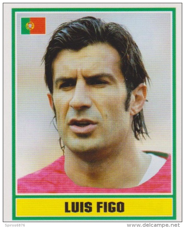 Merlin's England By Topps Europe World Cup 2006 Football Sticker LUIS FIGO Team PORTUGAL - Other & Unclassified