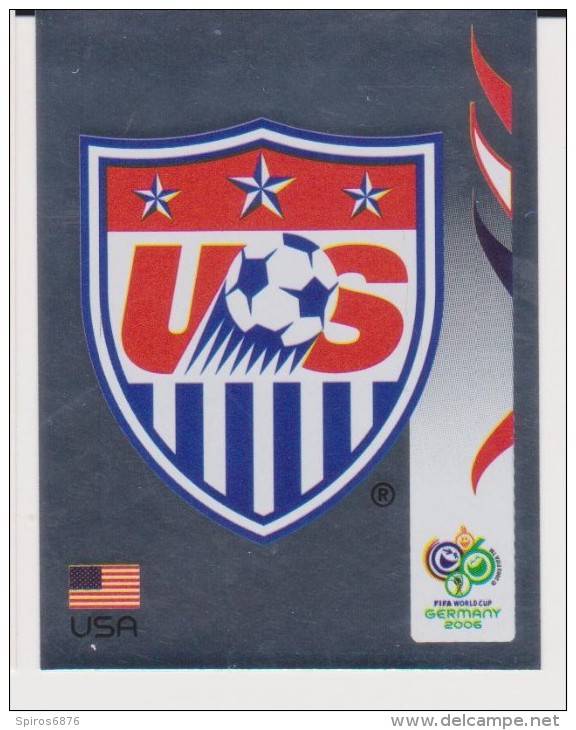 PANINI FIFA World Cup Germany 2006 Football SILVER Sticker No 341 USA Federation Emblem - Italienische Ausgabe